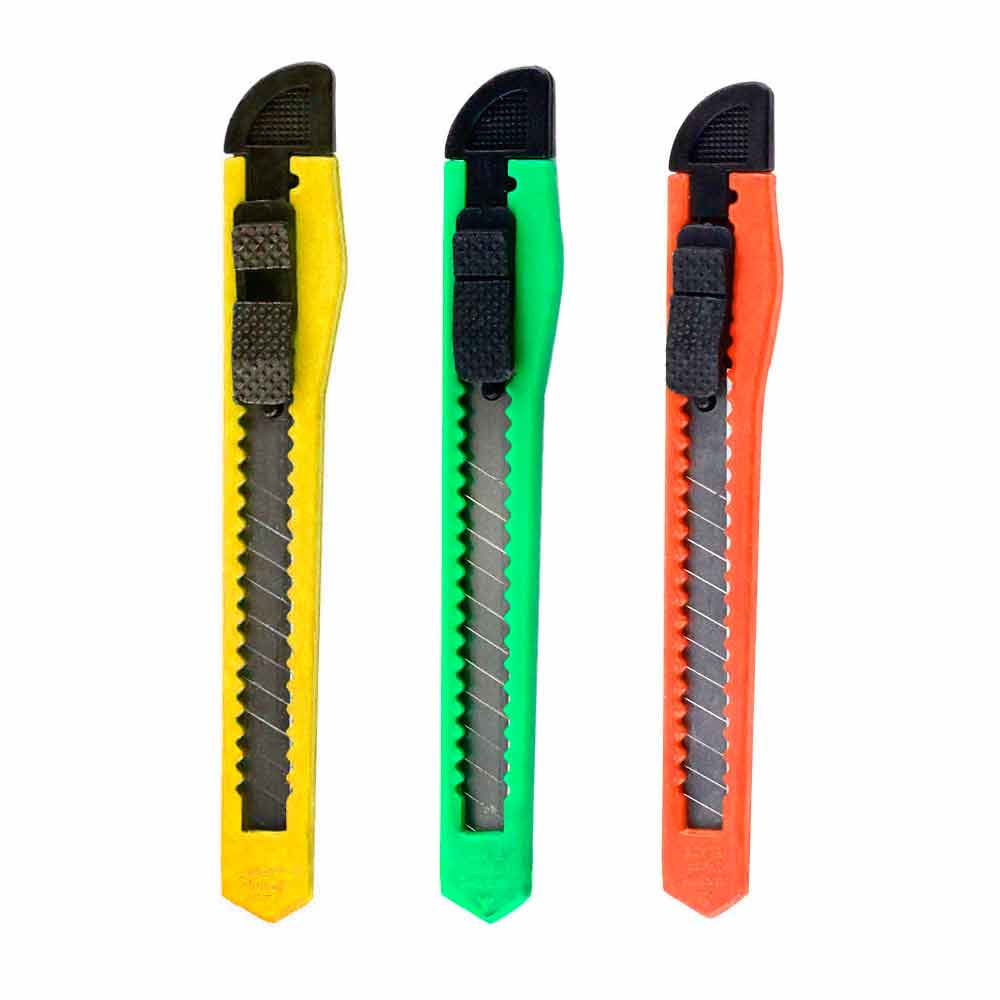 8 Knife Utility Box Cutter Retractable Snap Off Lock Razor Sharp