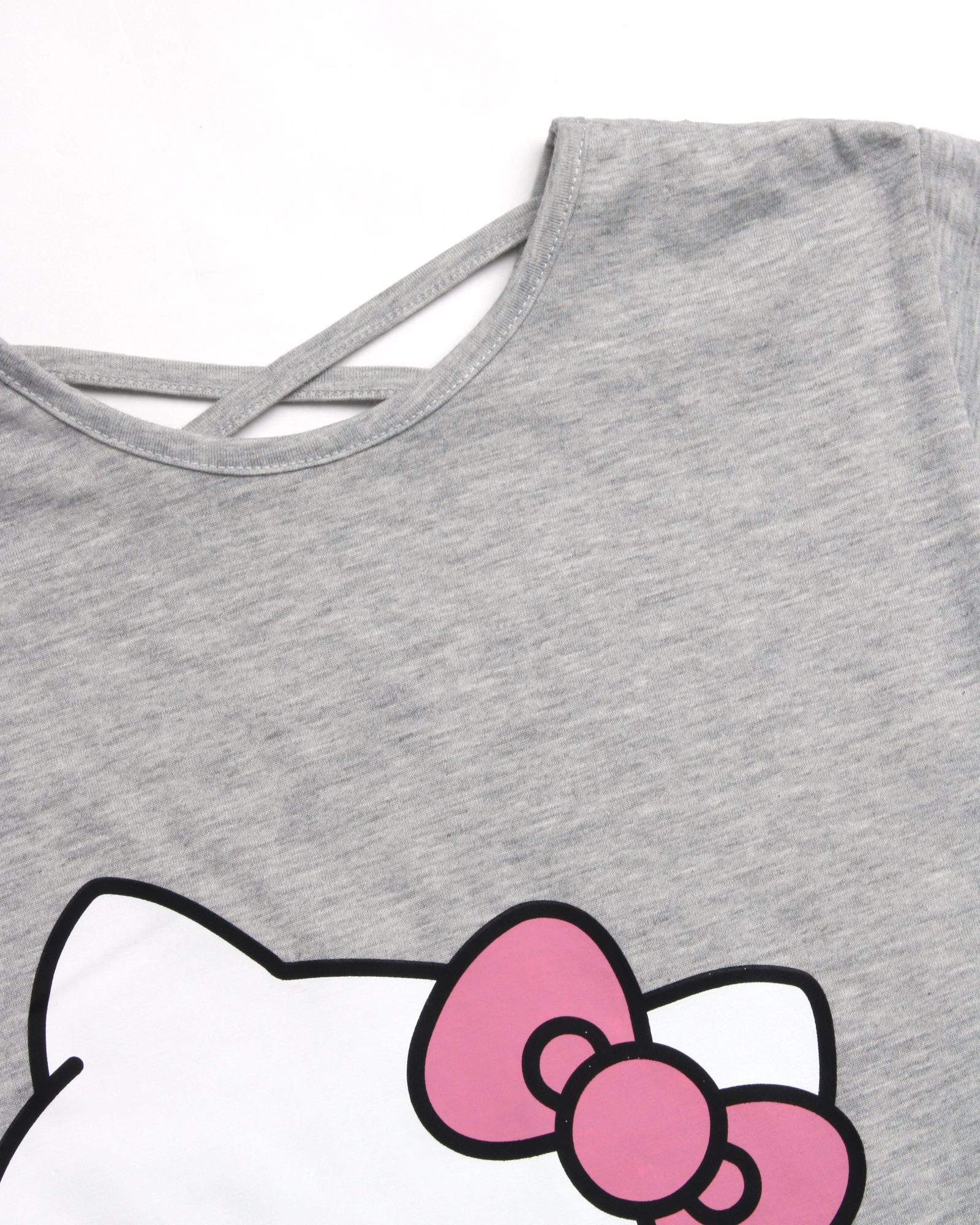 Hello Kitty Girls' T-Shirt - Casual Everyday Short Sleeve Graphic Tee Shirts - Summer Soft Cotton Shirts for Girls (2T-6X)