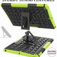 thumbnail image 2 of Dteck for iPad 10.2" 2021/2020/2019 9th / 8th / 7th Case, Hybrid Shockproof Rugged Drop Protection Cover with Kickstand Protective High Impact Protective Case (No Screen Protector) Cover, green, 2 of 5