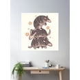 thumbnail image 2 of Cute Armadillo Stack Poster Wall Art, Modern Wall Decor For Living Room Bedroom, 17x17 UNFRAMED, 2 of 3