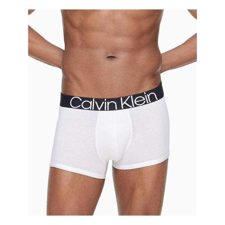 Calvin Klein Mens Cotton Blend Stretch Boxer Briefs White XL