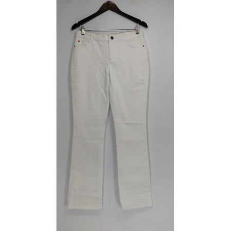 Peace Love World Jeans Sz 8 White Denim Jeans w/ Released Hem White (Best Jeans In The World)