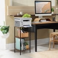 thumbnail image 3 of Oumilen Indoor Modern Lightweight Wood Rectangle End Table, Brown, 3 of 7