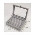 thumbnail image 5 of Caja De Joyería Xtellar Pulseras Anillos Portátil Organizador Joyas Color Gris, 5 of 5