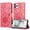 Rose, variant on ELEHOLD Case for iPhone 11 Pro Max, Sunflower Embossed Leather Wallet Case with Magnetic Closure & Kickstand,Rosegold