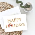 thumbnail image 2 of Pit Bull White #3 Happy Holidays Greeting Cards and Envelopes Pack of 8 7 in x 5 in, 2 of 3