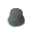 thumbnail image 5 of SikaFu Blue Denim Water Washing Fisherman Hat, Big Head Enclosure, Retro, Old Bucket Hat, Pearl Lace Border Hat Basin, 5 of 7