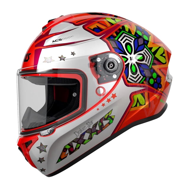 Casco para moto Axxis C5 Rojo Mate talla L Integral Unisex