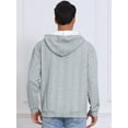 thumbnail image 3 of DARING DIVA Long Sleeve Jacquard Pullover Hooded Sweatshirts M Gray, 3 of 7