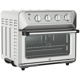 Home Kitchen 19QT Countertop Convection Toaster Oven Air Fryer Combo, Cream  White 