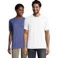 thumbnail image 1 of Hanes Mens Big ComfortWash Garment Dyed Short Sleeve Tee, L, White, 1 of 1