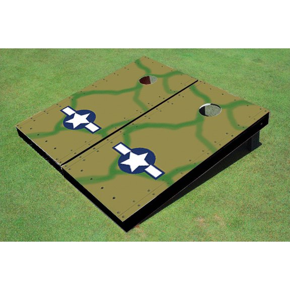 Rivet Camo Air Force Themed Cornhole Boards