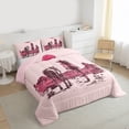 thumbnail image 3 of jejeloiu Cowgirls Queen Comforter Set,Rustic Country Horse Bedding Comforter Set For Girls Kids Reversible 3 Pieces, 3 of 8