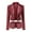 Red, variant on CILENON Long Jackets for Women Trendy Women Cool Faux Leather Jacket Long Sleeve Zipper Fitted Coat Fall Short Jacket (Red,XXXL)