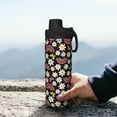thumbnail image 7 of Pofeuu Rainbow Flowers Print 18oz Sports Insulated Kettle Stainless Steel Vacuum Water Bottle Leakproof Sport Flask, 7 of 7