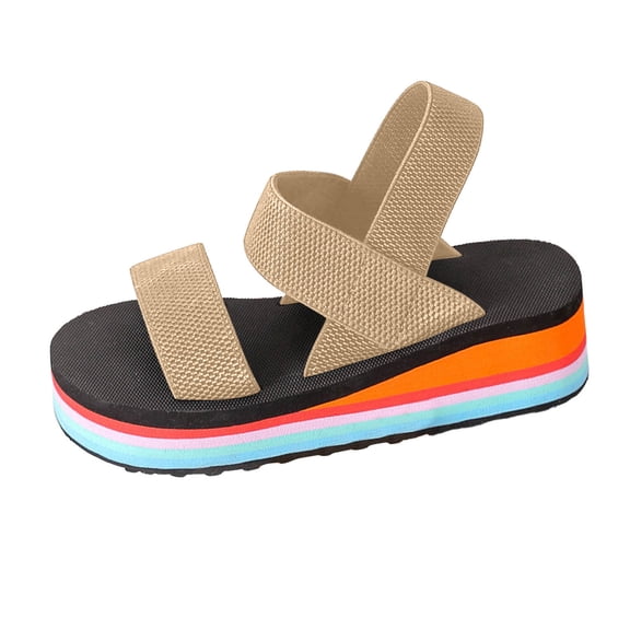 Womens Beach Sandals Dressy Trendy Lightweight Wide Toe Box Low Wedge Heels Womens House Shoes Size 9 Braided Espadrilles for Women Ankle Strap Beach Sandals Summer Shoes