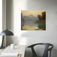 thumbnail image 4 of Orinice Master Vintage Pond in Radziejowice Retro Swan Print - Lake Art - Landscape Art - Farmhouse Art - Animal Lover Art - Aesthetic Living Room or Office Decor - 20x16in, 4 of 6
