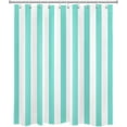 thumbnail image 2 of Teal and White Striped Fabric Shower Curtain for Bathroom with 10 Hooks, Vertical Stripe Geometric Shower Curtains for Bathroom, Modern Farmhouse Geometric Bathroom Shower Curtains, 84x72 Inch, 2 of 6