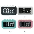 thumbnail image 4 of Guardoinrt Electronic Led Clock Featuring Large LCD Display For Clear Time Viewing Or Wall. Skyblue, 4 of 6