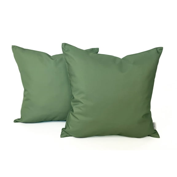 Ensperta Pack of 2 Outdoor Waterproof Throw Pillow Cover