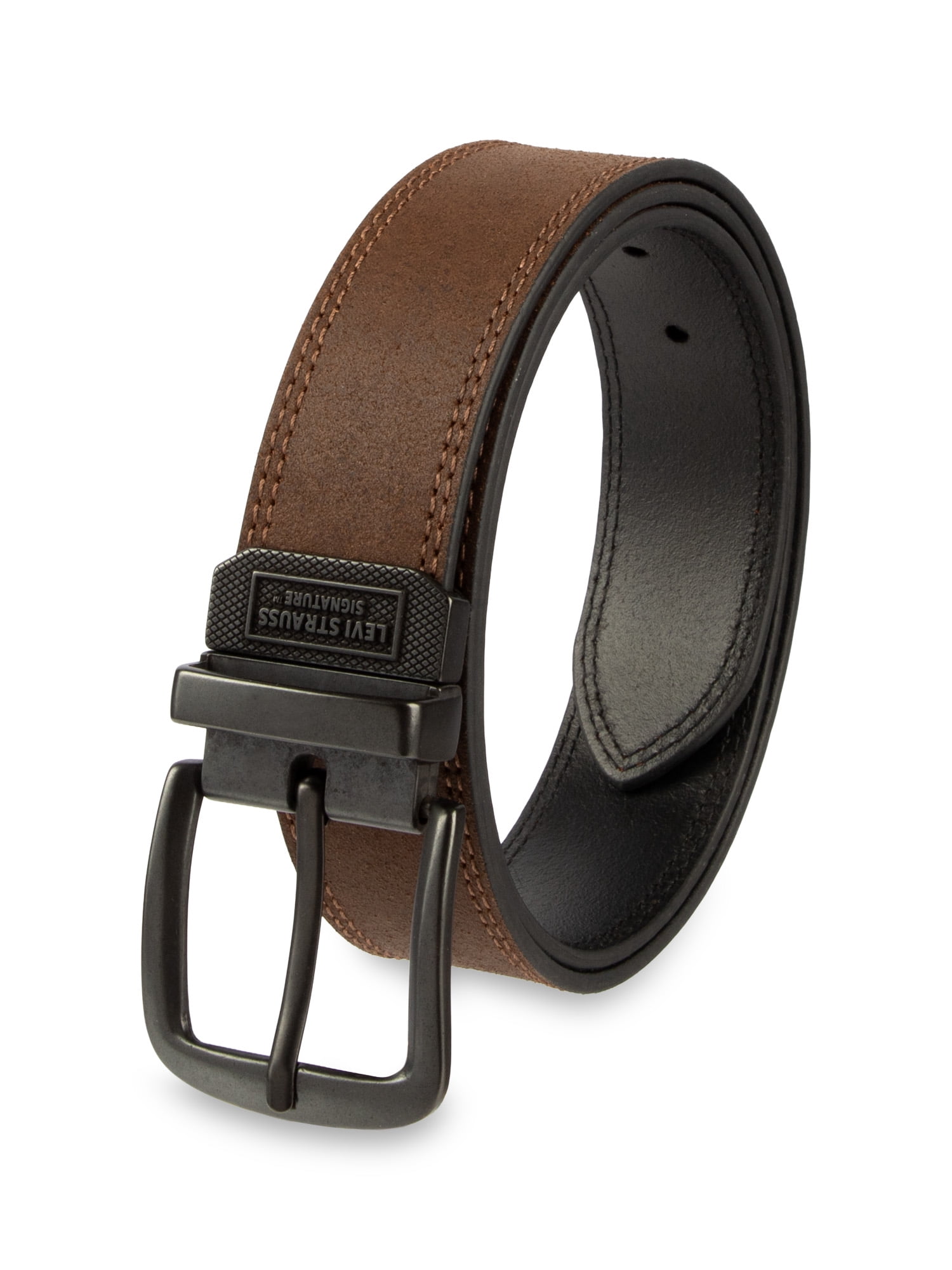 Levi’s Signature Men’s 2‑in‑1 Reversible Genuine Leather Casual Belt