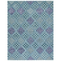 SAFAVIEH Metro Kaylee Geometric Area Rug, Blue/Yellow, 8' x 10'