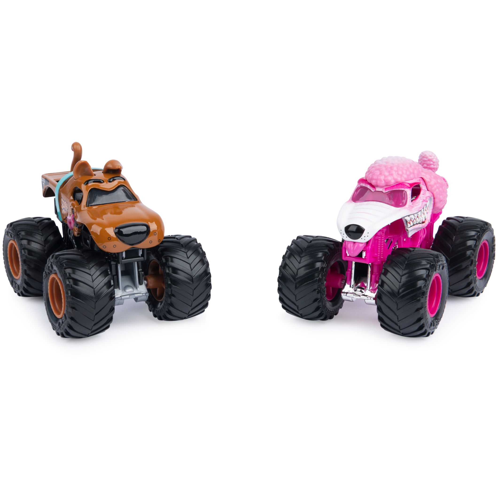 Monster Jam, Monster Mutt Poodle Vs. Scooby Doo 1:64 Scale Monster Trucks