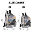 thumbnail image 3 of JIALIOU Mini Backpack Purse for Women Quilted Casual Daypack Small Travel Shoulder Bag, Horse Galloping in Snow, 3 of 7