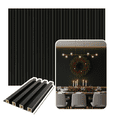 thumbnail image 1 of Lambrín Decorativo Premium Panel 3d De Pared 12pz Inmatmex Color Negro, 1 of 10