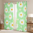 thumbnail image 2 of Castle Fairy Floral Daisy Curtains Pack of 2 (42x84 Each) for Kids,Chic Flower Curtains Blackout,Polka Dots Bedroom Curtains,Luxury Bedroom Decor, 2 of 6