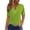 Green, variant on yunLCZ Basic Women's Tees Everyday Low Price Women's Fashion Casual Solid Color Button Short Sleeve Top T Shirt Breathable casual blouse loose fit