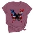 thumbnail image 2 of Vetsdori Women's Patriotic Shirts Short Sleeve Graphic Pullover Independence Day Casual,Red White and Blue Crew Neck Fashion July 4th Shirts for Women USA Years Anniversary, 2 of 7