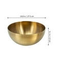thumbnail image 4 of 1Pcs Salad Bowl Small Stainless Steel Bowl For Food Serving Household Item Home Use, 4 of 9