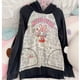 thumbnail image 4 of Sudadera con capucha de manga larga con estampado de mezzopiano japonés, nueva subcultura de otoño, diseño retro, sudaderas con capucha, blusa negra informal holgada kawaii, 4 of 4