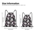 thumbnail image 2 of Xecao Cute Poodle Dog Pattern Sports Drawstring Backpack - String Swim Gym Bag with Wet Proof Pocket for Women&Men-Medium, 2 of 6
