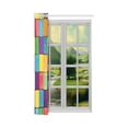 thumbnail image 3 of MKHERT Colorful Blocks Window Curtain Living Room,Bedroom Window Drapes 52x84 inch, 3 of 3