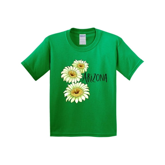 Inktastic Arizona Saguaro Cactus Flowers Youth T-Shirt