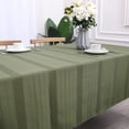 thumbnail image 3 of AZZCIA Round Waffle Stripe Tablecloth Stain and Water Resistant for Kitchen Dinning Party Farmhouse(70“×70“, Sage Green), 3 of 6