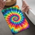 thumbnail image 2 of Colorful Rainbow Tie Dye Spiral Pattern Bathroom Rugs Mat,Non Slip Microfiber Bathroom Rug,Rubber Backing,Soft Bathroom Mats for Bathroom Floor,Tub and Shower,20x32in(50x80cm), 2 of 5