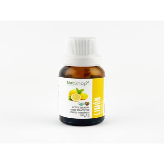 ACEITE ESCENCIAL DE LIMÓN, 100% ORGÁNICO NATSHOP ACEITE ESCENCIAL DE LIMÓN, 100% ORGÁNICO