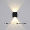 thumbnail image 3 of Lámpara de pared LED Up and Down, resistente al agua IP65, de aluminio, para interiores, dormitorios, salas de estar, pasillos, iluminación interior y exterior, 3 of 5