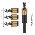 thumbnail image 2 of Titanium Step Drill Bit,High Speed Steel Drill Cone Bits for Sheet Metal Hole Drilling Cutting, HSS Multi Size Hole Stepped Up Unibit for DIY Lovers Electrician Sliver 14Mm, 2 of 6