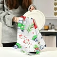 thumbnail image 6 of GZHJMY Merry Christmas Cartoon Holidays Cars Kitchen Towels Set of 4 Dishcloths Hand Towels Tea Towels Ultra Absorbent for Cleaning Washing Drying Dishes Tableware 28'' x 18'', 6 of 7