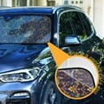 thumbnail image 3 of Fleur De Lis and Beads Car Windshield Sun Shade Foldable Car Front Window Visor Heat and UV Protection 53x23.5, 3 of 8