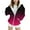 Hot Pink, variant on SonxaHe Big Girls' Jacket Gradient Prints Fleece Zip Up Hooded Jacket Child Athletic Lightweight Warm Outerwear Jackets Blue,Sized 14-15