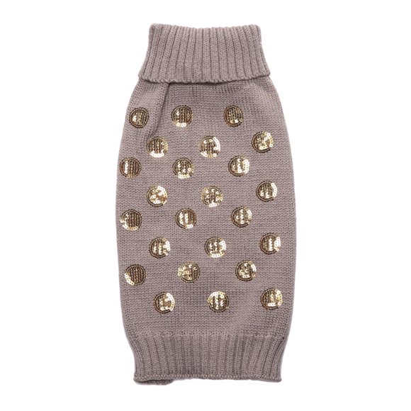 Dog Clothes Dog Sweater Squama Design Puppy Cloth Warm Pet Costume Dog Sweater Supply for Autumn Winter Size XXL (Grey)