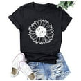 thumbnail image 4 of T Shirts for Women Casual Tops Short Sleeve Aztec Western Denim Print Tee Shirt Top, 4 of 5