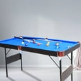 thumbnail image 5 of vocheer 55 in. Portable Folding Billiards Table Game Pool Table for Kids Adults, Blue, 5 of 10