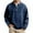 Blue2, variant on Mens T-Shirts Long Sleeve Solid Denim Pintuck Washed Crewneck Top Pullover Jeans Tees for Men