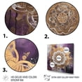 thumbnail image 3 of DESIGN ART Designart "Purple And Gold Mandala Ii" Boho Mandala Canvas Art Print 36 in. wide x 36 in. high, 3 of 5